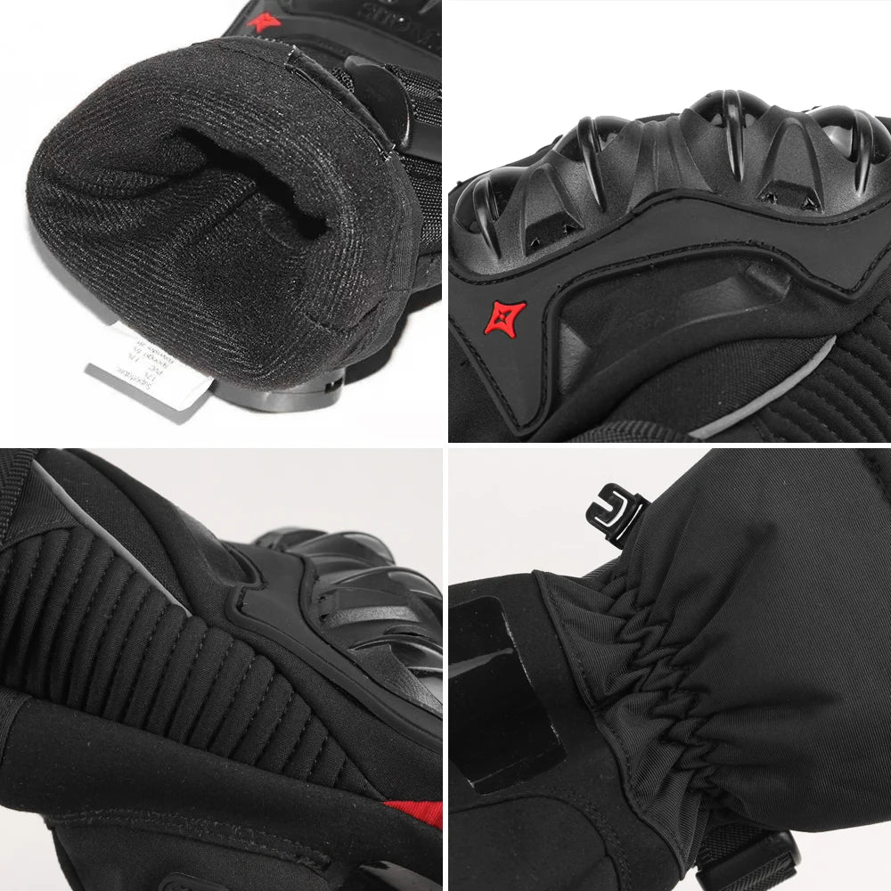 Full Finger Motorcycle Gloves Windproof Moto Motorbike Riding Gloves Waterproof Touch Screen Moto Motocross Gloves Winter