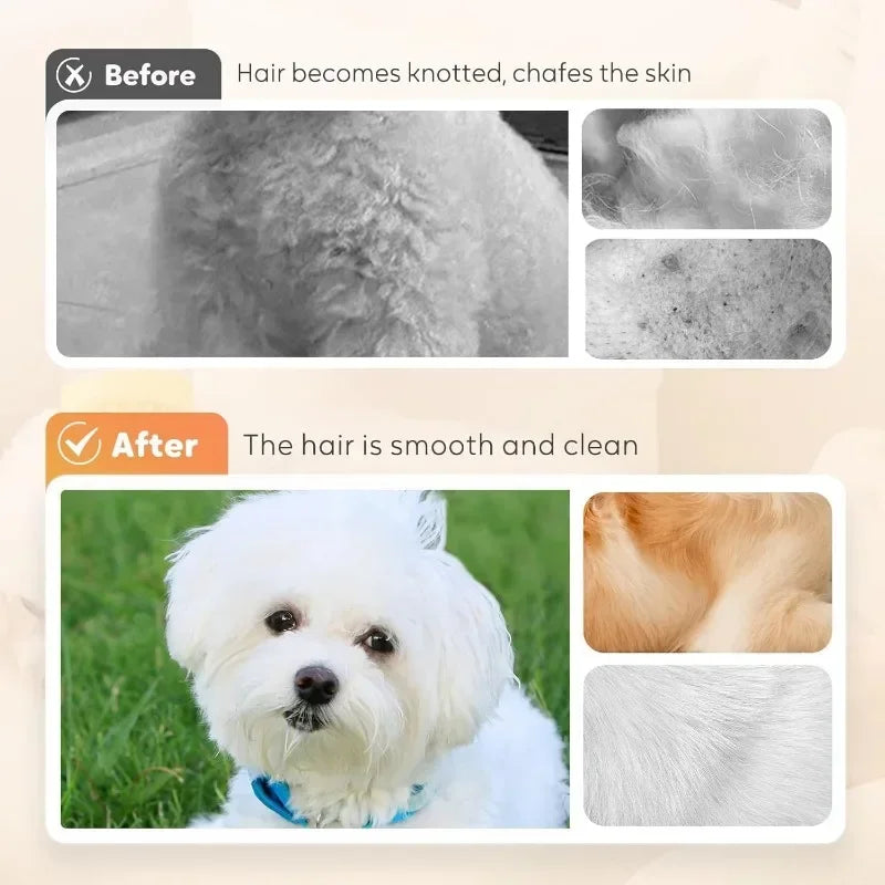 Pet Grooming Brush - Bath Massager & Bubble Maker Paw Washer Bath Brush Scrubber Shampoo Brush for Long/Short Haired Dogs & Cats
