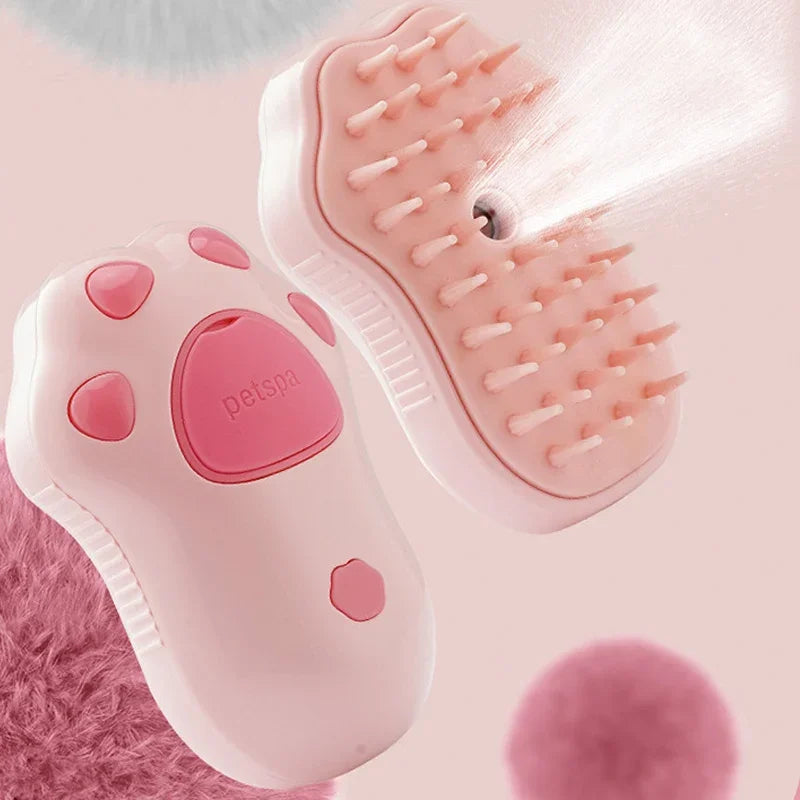New 3 in 1 Pet Brush Cat Steam Brush Comb Dog Brush Electric Spray Cat Hair Brushes Massage Pet Grooming Hair Removal Combs ﻿