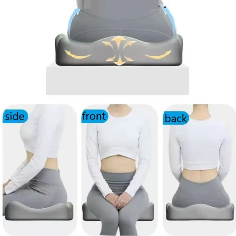 Memory Foam Seat Cushion - 3D Ergonomic Support  Washable Polyester, Car/Office Essentials Sit long Without Fatigue Home Decor