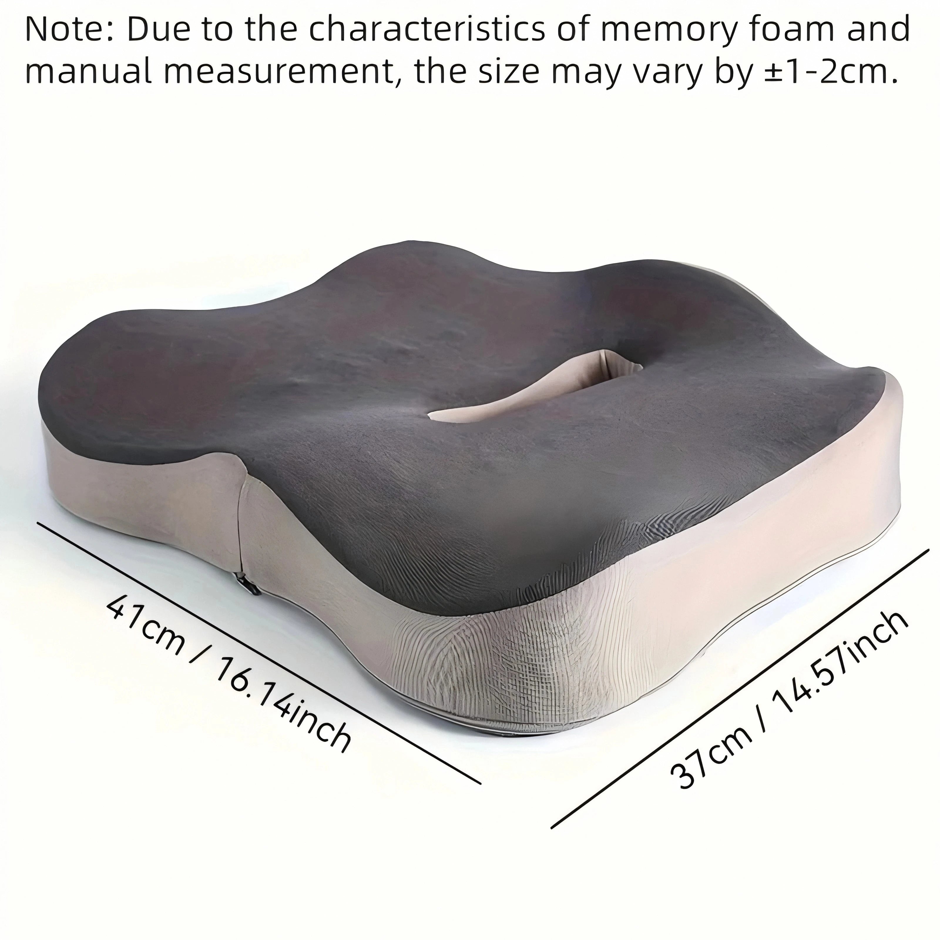 Memory Foam Seat Cushion - 3D Ergonomic Support  Washable Polyester, Car/Office Essentials Sit long Without Fatigue Home Decor