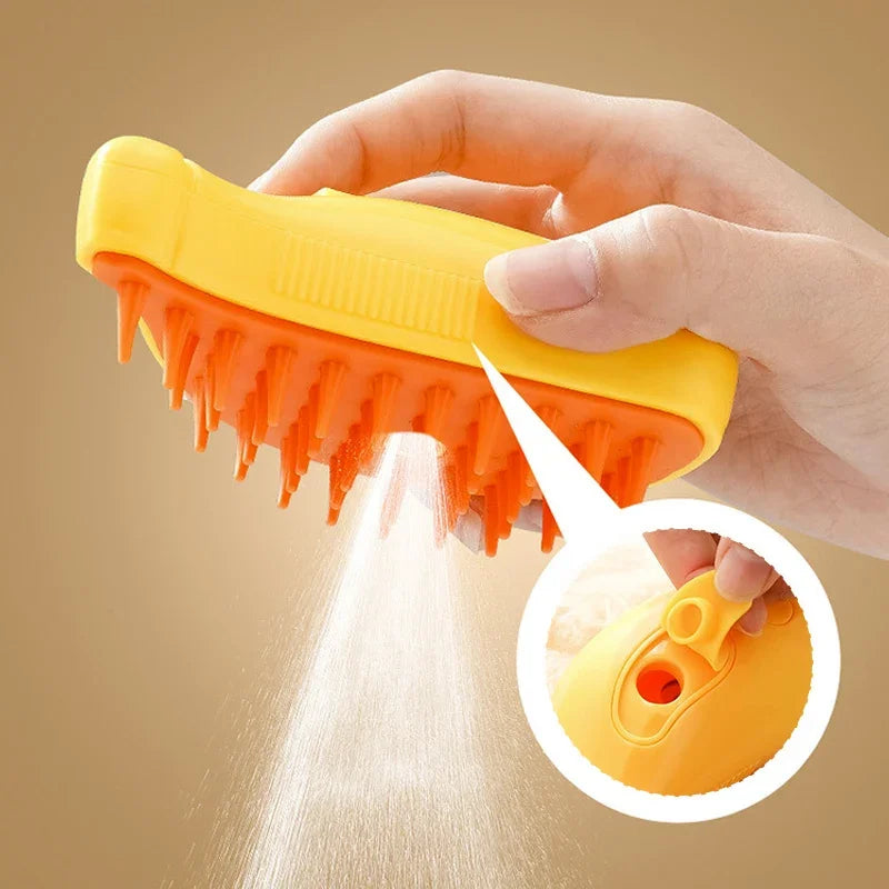 New 3 in 1 Pet Brush Cat Steam Brush Comb Dog Brush Electric Spray Cat Hair Brushes Massage Pet Grooming Hair Removal Combs ﻿