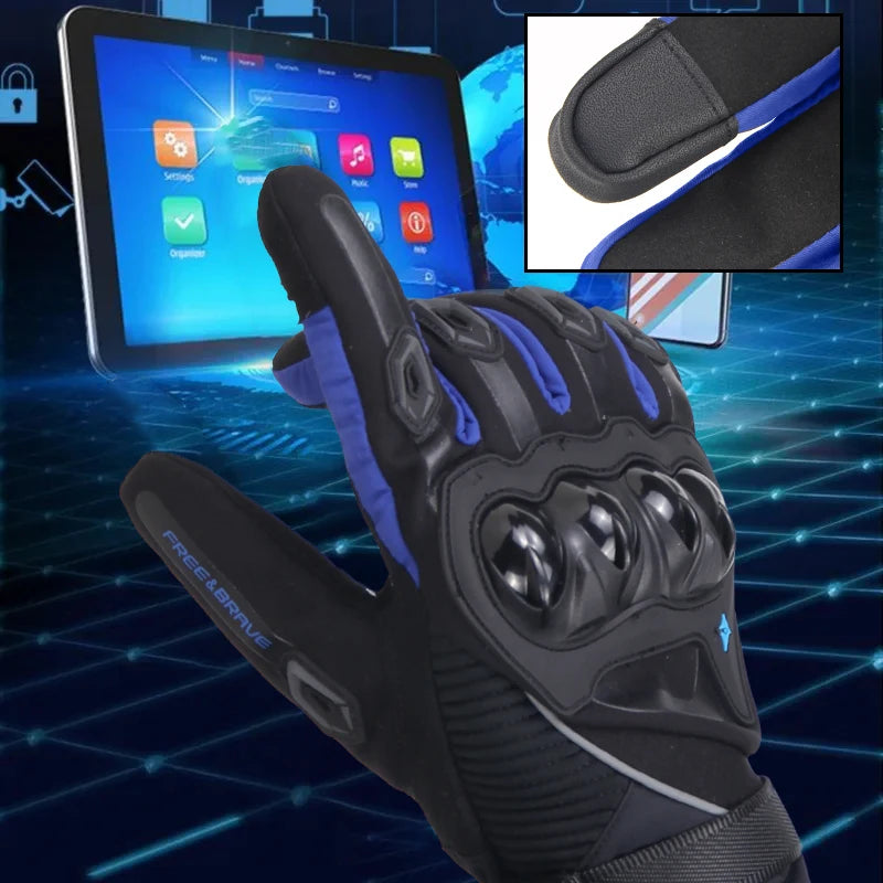Full Finger Motorcycle Gloves Windproof Moto Motorbike Riding Gloves Waterproof Touch Screen Moto Motocross Gloves Winter
