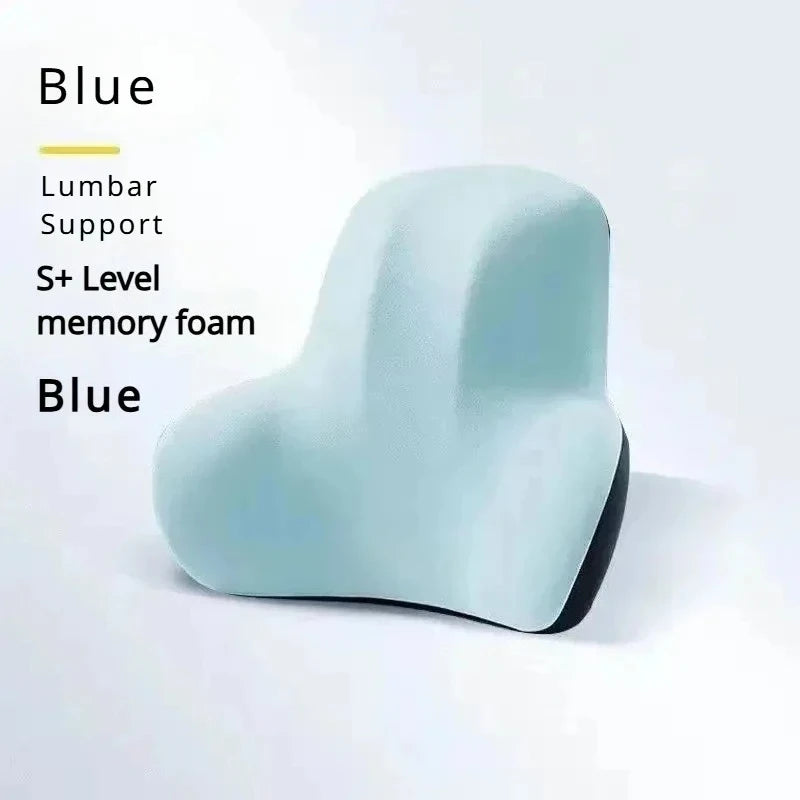 New Lumbar Back Cushion with Memory Foam  for Car Office Gaming Chairs & Postpartum Pain Relief Pillow