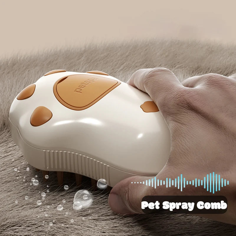 New 3 in 1 Pet Brush Cat Steam Brush Comb Dog Brush Electric Spray Cat Hair Brushes Massage Pet Grooming Hair Removal Combs ﻿
