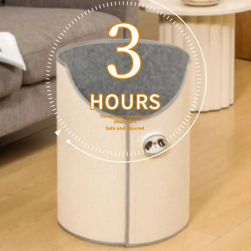 Silent Foldable Leg Warmer Pro - Under Desk Electric Foot Heater with Thermostat & Auto Shut Off for Office Home Timer
