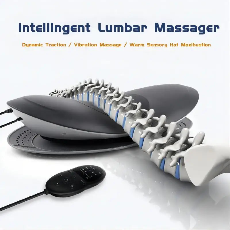 Electric Lumbar Traction Device 3 Color Spectra Vibration Waist Massager Waist Spine Support Back Massage Machine Waist Relax
